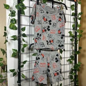 Disney Junior Mickey Dark Gray/Black/Red Mickey Mouse Matching Set Shorts 3T